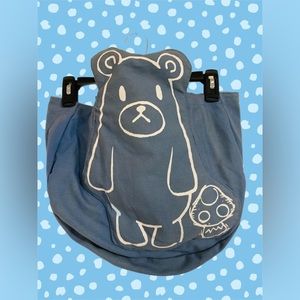 SUPER CUTE tote with plush bear and mushroom graphic 🐻🍄